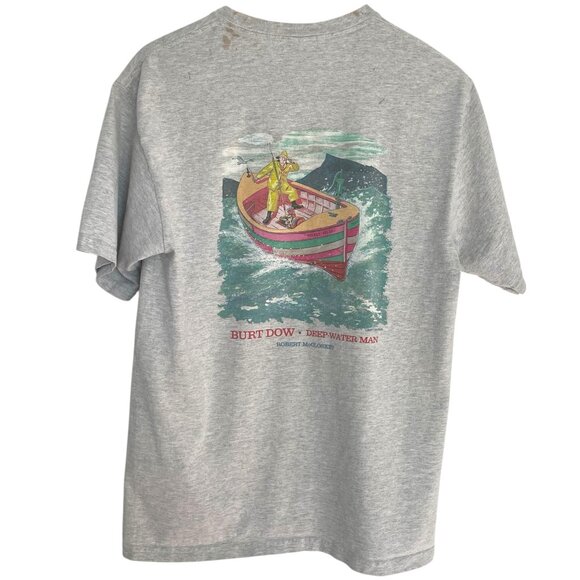 Liberty Graphics Maine Books T Shirt Large L Double Sided Miss Rumphius Burt Dow - Picture 3 of 9